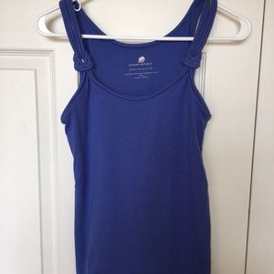 Banana Republic Blue Knotted Strap Sleeveless Top